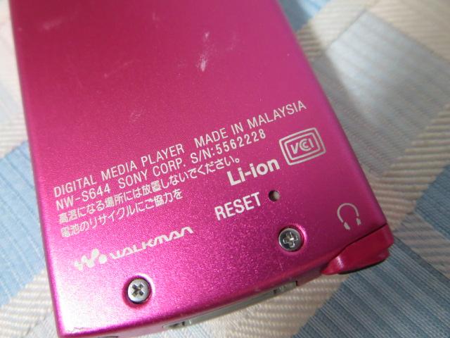 SONY WALKMAN �E�H�[�N�}�� NW-S644 8GB �s���N �̎ʐ^4