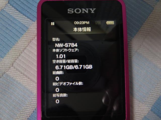 SONY WALKMAN �E�H�[�N�}�� NW-S784 8GB �s���N �̎ʐ^2