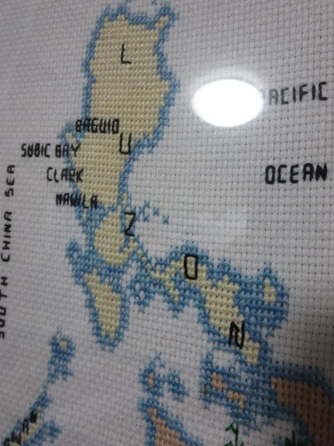 �z�� �t�B���s���̒n�}�̎h�J 34�~42cm �̎ʐ^3