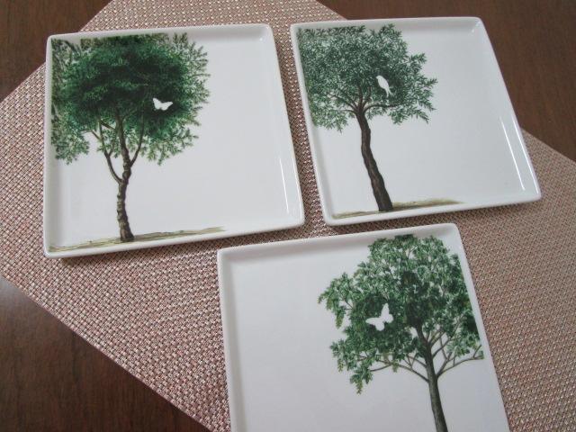 Rosanna ARBORETUM �X�N�G�A�v���[�g DECIDUOUS TREES ���t�� �G�ς�� 3���Z�b�g 16cm ���p�M �̎ʐ^1