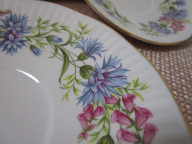 Queen's Rosina China �\�[�T�[�̂� 2���Z�b�g WILD FLOWERS �p���� �̎ʐ^5