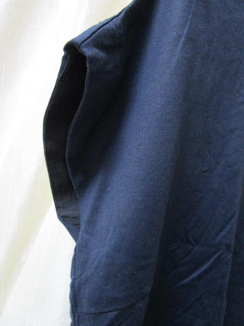 StyleNote フレンチスリーブ カットソー 3Lサイズ 裾切替 ネイビー 古着 の写真3