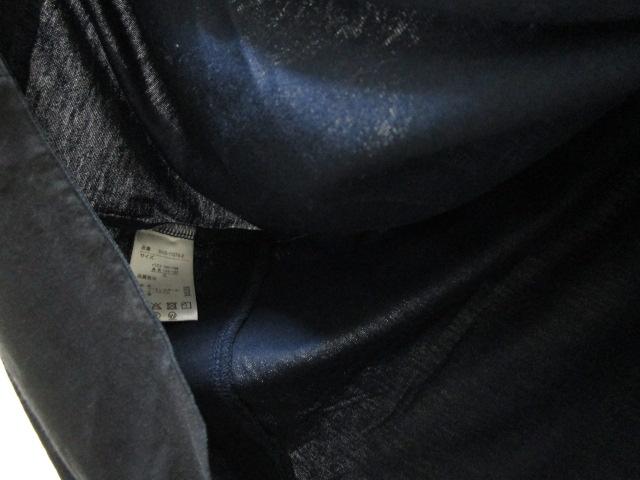 StyleNote フレンチスリーブ カットソー 3Lサイズ 裾切替 ネイビー 古着 の写真8