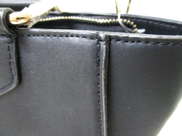 未使用タグ付き OFUON オフオン 2WAY ショルダー/ハンドバッグ 黒 合皮 の写真7