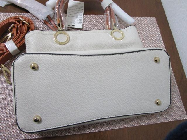 ���g�p ���^�O�t�� �t���[���_�� Fleur KOBE JAPAN 2WAY�n���h�o�b�O 3�� �I�t�z���C�g �^�b�Z���̃`���[���t�� �̎ʐ^2