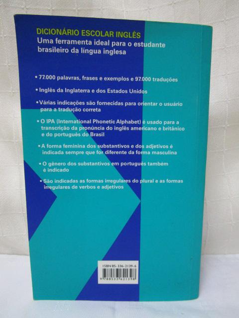 y[p[obN(18cm) Dicionario Escolar Ingles. Ingles-Portugues / Portugues-Ingles |gK-pꎫ ̎ʐ^2