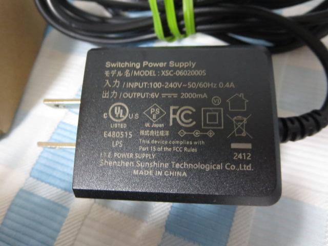 vO؂ւACA_v^ 6V2A Switching Power Supply Xs-0602000s ̎ʐ^3