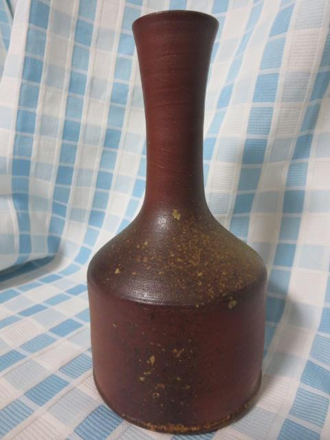 焼き締め細首花瓶 φ11×22cm の写真6