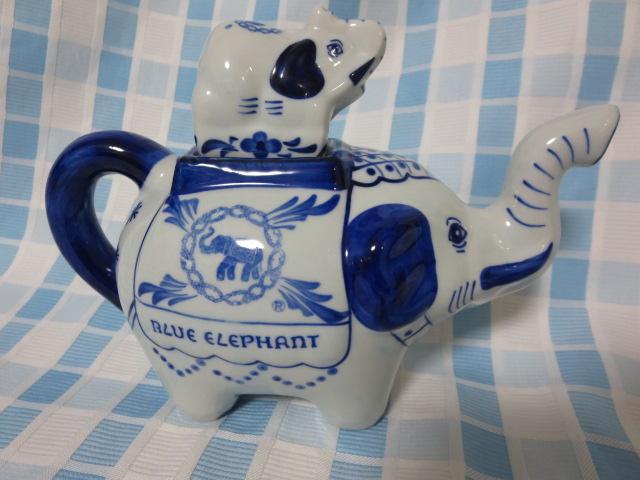 ^CyY oRN BLUE ELEPHANTu[Gt@g ]Eeq̃eB[|bg 19cm ̎ʐ^1