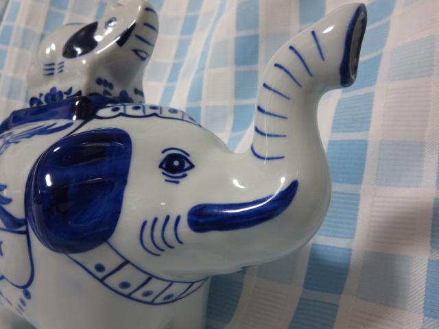 ^CyY oRN BLUE ELEPHANTu[Gt@g ]Eeq̃eB[|bg 19cm ̎ʐ^3