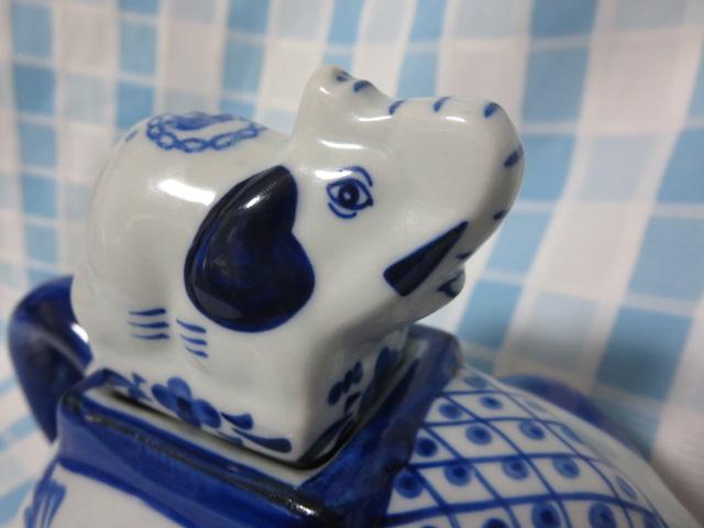 ^CyY oRN BLUE ELEPHANTu[Gt@g ]Eeq̃eB[|bg 19cm ̎ʐ^4