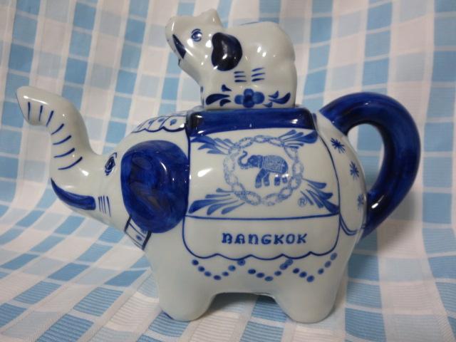 ^CyY oRN BLUE ELEPHANTu[Gt@g ]Eeq̃eB[|bg 19cm ̎ʐ^5