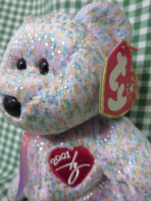 TY �r�[�j�[�x�C�r�[�Y 2001 SIGNATURE BEAR �N�} �ʂ������ 21cm �̎ʐ^2
