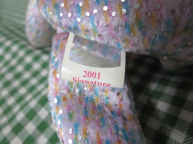 TY �r�[�j�[�x�C�r�[�Y 2001 SIGNATURE BEAR �N�} �ʂ������ 21cm �̎ʐ^4