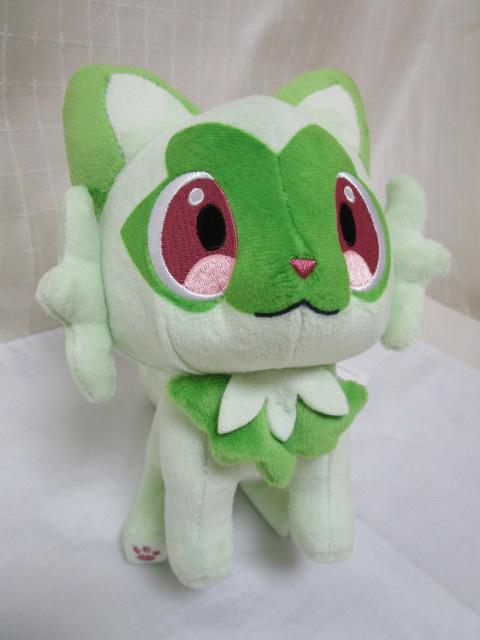 ニャオハ ぬいぐるみ 「ポケットモンスター スカーレット・バイオレット」 ポケモンセンター 2022年 20cm 未使用タグ付き の写真2