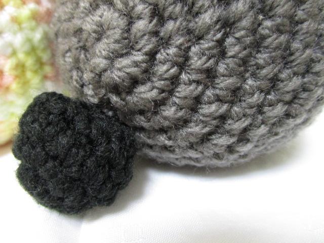 2点 きらどるビーズクッション用 ハンドメイド ニット帽 うさぎ&ねこ の写真5