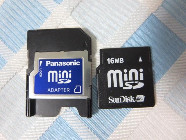 SanDisk miniSD[J[h 16MB&A_v^[Zbg ̎ʐ^1