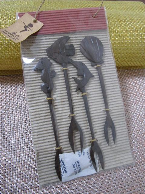 Bali �o���� ���y�Y �ؐ� �t���[�c�t�H�[�N 4�{�Z�b�g �C�̐����� 12.5cm ���^�c�m�I�g�V�S�Ȃ� �̎ʐ^1