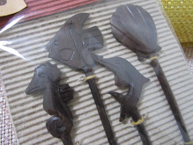 Bali �o���� ���y�Y �ؐ� �t���[�c�t�H�[�N 4�{�Z�b�g �C�̐����� 12.5cm ���^�c�m�I�g�V�S�Ȃ� �̎ʐ^2