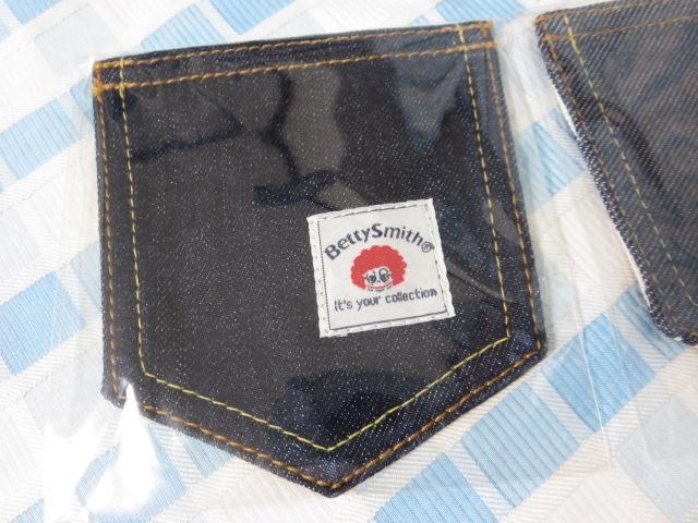 Betty Smith ベティスミス ジーンズポケット型コースター3枚セット ワンウォッシュ の写真2