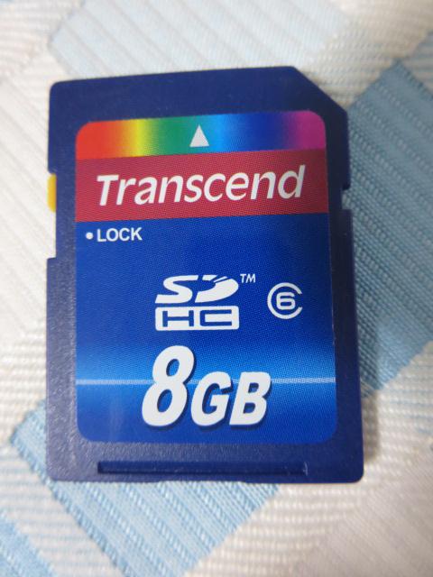 Transcend SDメモリカード SDHC 8GB Class6 の写真1